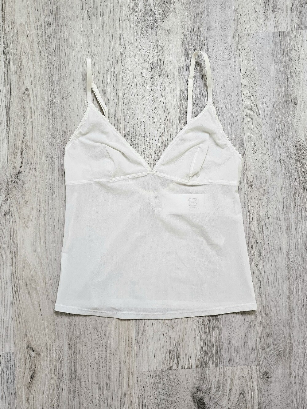 New BDG Dainty Sheer Scoop Back Mesh Cami Top